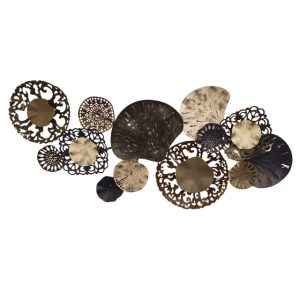 Tranh sắt treo tường dải hoa nhiều màu DC009