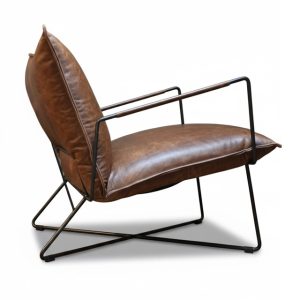 Ghế cà phê thư giãn nệm da rời GCF010