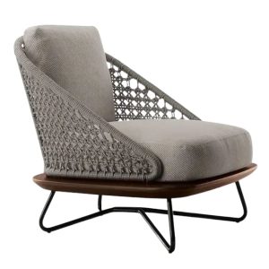 Ghế sofa nệm nỉ dây dù đan GSF006