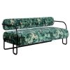 Ghế sofa dài nệm nỉ hoạ tiết GSF011